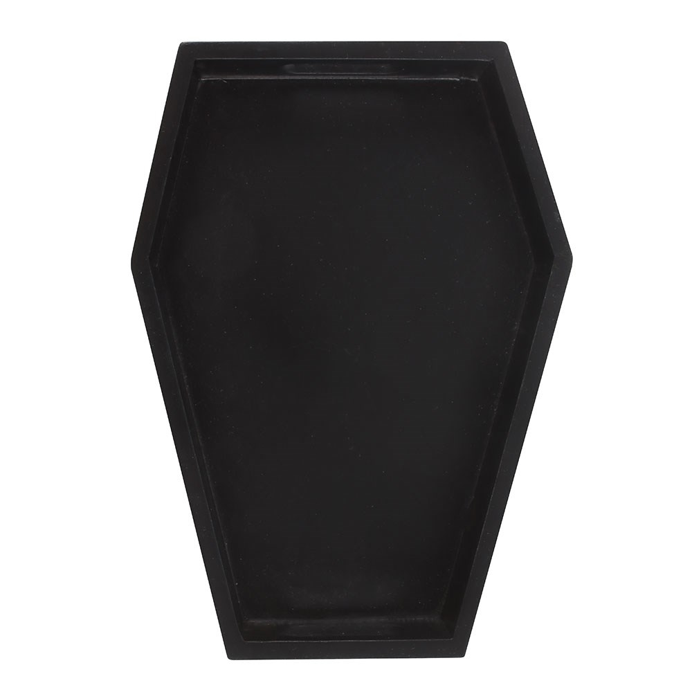 Something Different - Plain Black Coffin Trinket Tray Schmuckschale - Schwarz